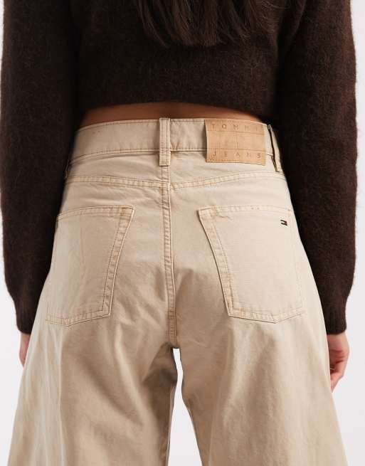 Tommy Jeans - Ella - Jean bouffant à taille mi-haute - Beige , 4 de 5