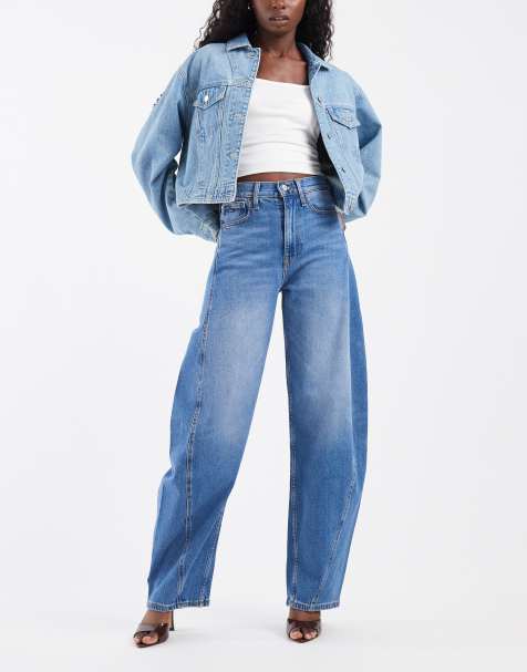 Tommy Jeans Ella jeans met hoge taille en barrel leg in mid-wash - view 1
