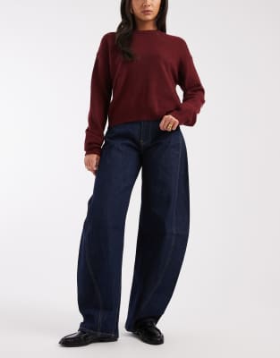 Tommy Jeans Ella Mid Rise Barrel Jeans In Blue