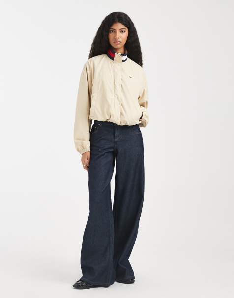 Tommy Jeans – Essential – Beige jacka med hög krage - view 1