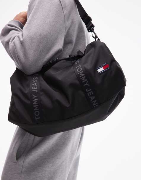 Tommy Jeans – Essential – Beuteltasche in Schwarz mit Flaggenlogo - view 1