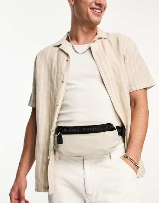 Tommy Jeans essential bum bag in beige