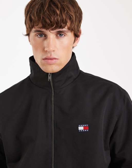 Tommy Jeans essential chest logo jacket in black, 5 of 5