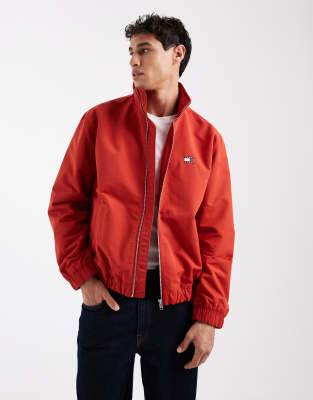 Tommy Jeans Essential Chest Logo Jacket In Red