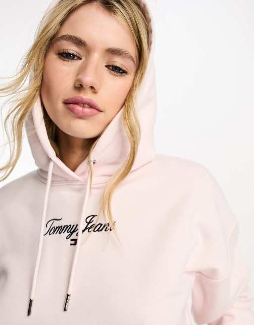 Pink tommy best sale jeans hoodie