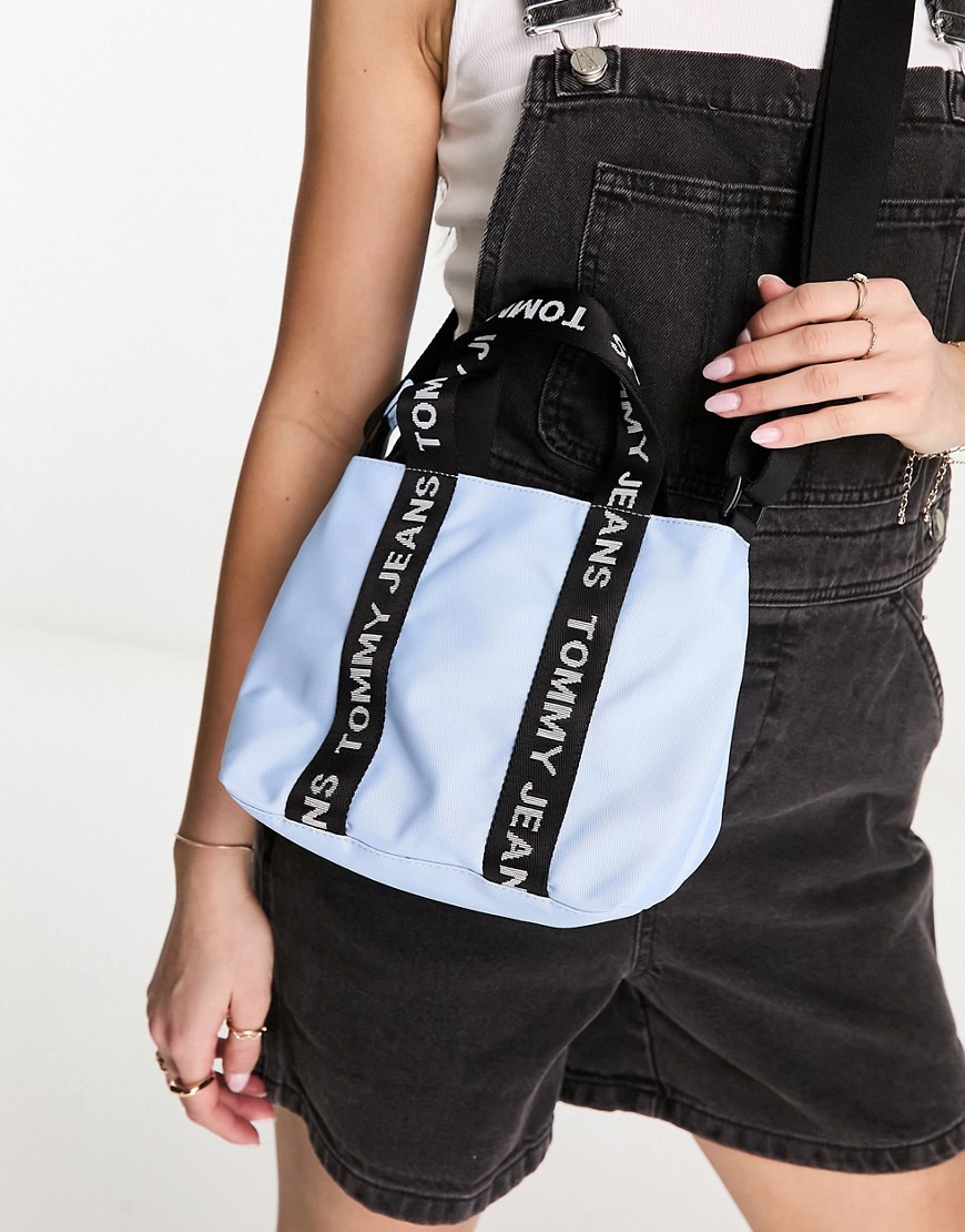 Tommy Jeans essential cross body bag in light blue