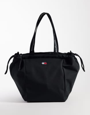 Tommy Jeans Essential Daily Tote Bag In Black