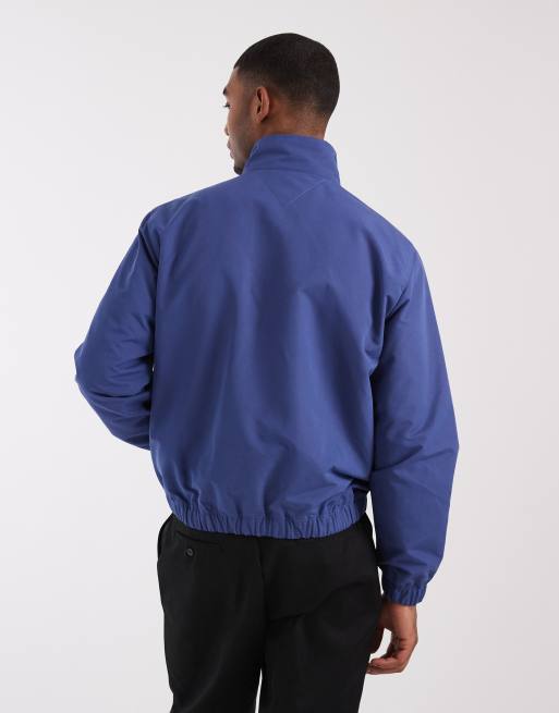 Tommy Jeans Essential funnel neck zip up jacket in blue, 3 of 5