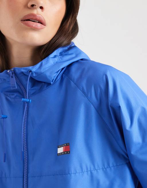 Tommy Jeans - Essential - Giacca a vento blu con cappuccio, 4 di 4