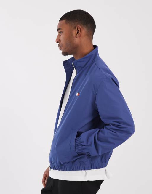 Tommy Jeans Essential giacca con collo a imbuto e zip in blu, 4 di 5