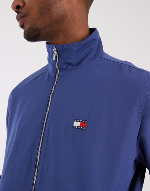 Tommy Jeans Essential giacca con collo a imbuto e zip in blu, 5 di 5