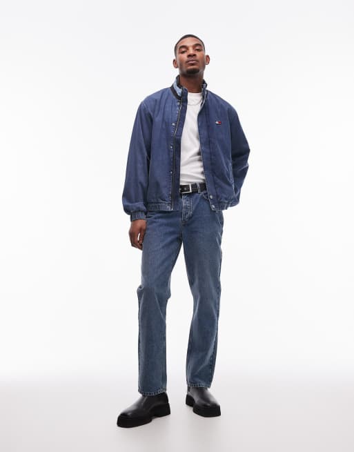 Tommy Jeans Essential Giacca di jeans lavaggio medio con