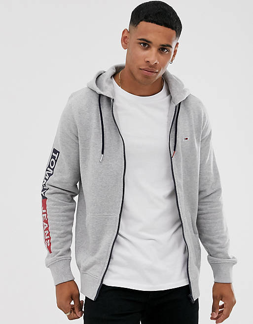 Tommy Jeans essential graphic zip thru hoodie | ASOS