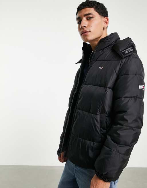 Tommy jeans 2025 essential hooded coat