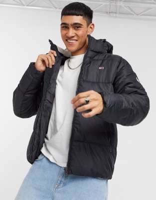 tommy jeans hoodless puffer jacket