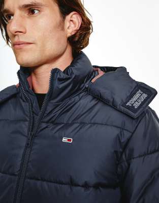 tommy jeans padded jacket navy