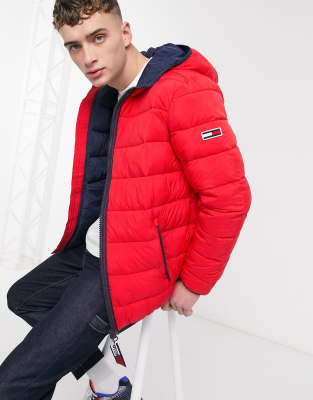 tommy jeans essential hooded coat