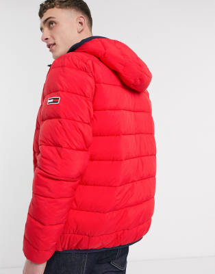 tommy jeans essential hooded down jacket