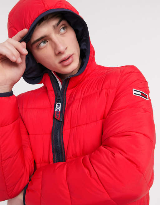 Tommy jeans essential down cheap jacket red