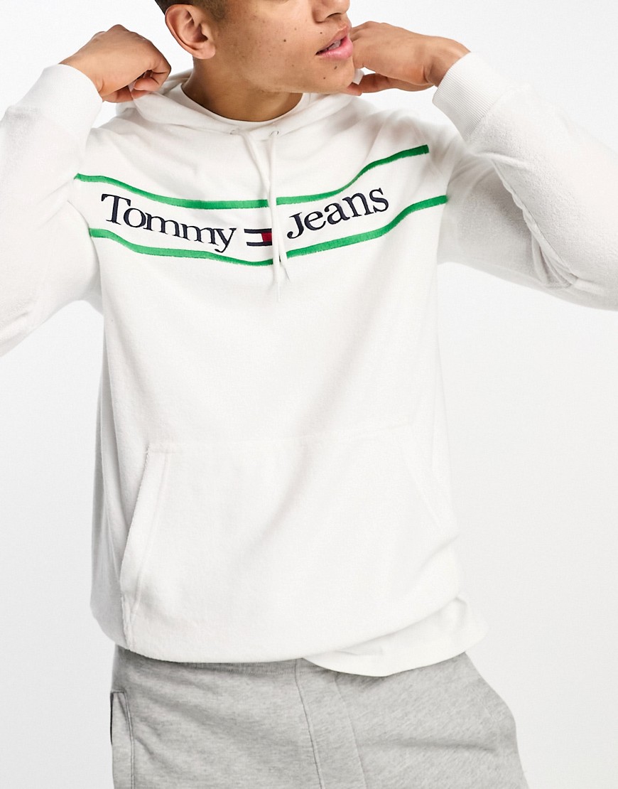 Tommy Jeans Essential hoodie in white