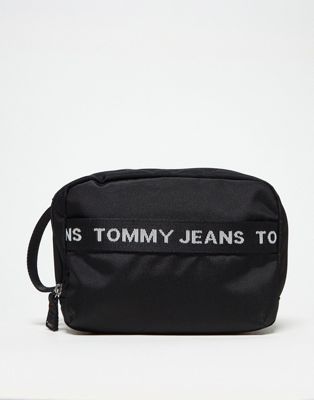 Tommy Jeans essential washbag in black - ASOS Price Checker