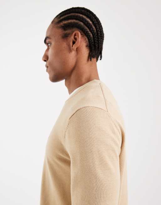 Tommy Jeans essential light jumper in beige, 4 of 5