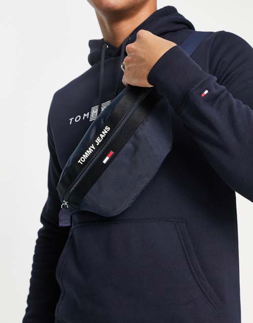 Tommy Jeans essential logo bum bag in navy