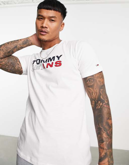 Tommy Hilfiger Core Tommy Logo T-Shirt - White