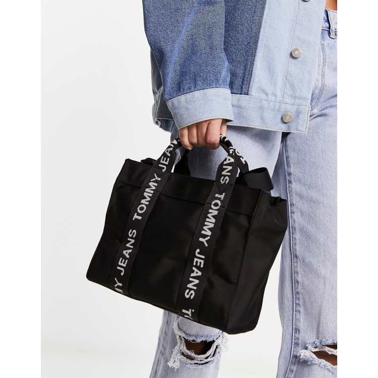 Tommy Jeans essential mini strap with black tote taping | ASOS in