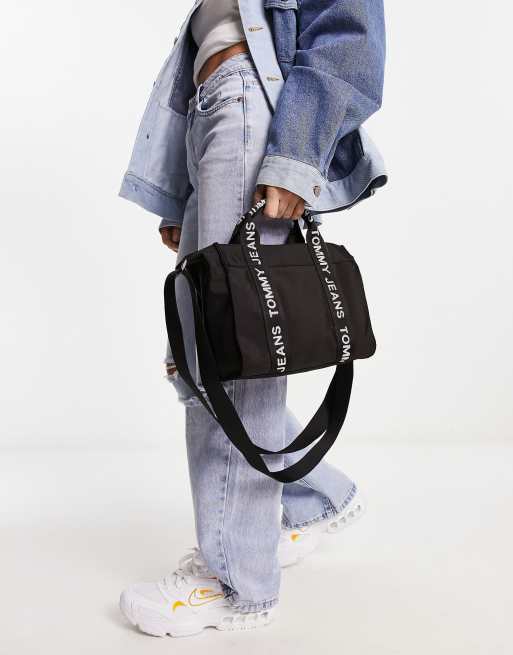 mini with essential strap Jeans tote taping black | ASOS Tommy in