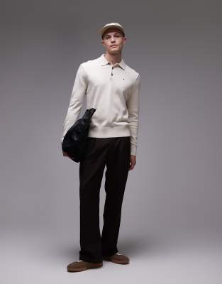 Tommy Jeans Essential Polo Sweater In White