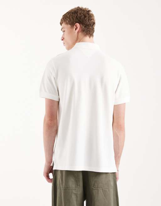 Tommy Jeans - Essential - Poloshirt in wit, 3 van 5