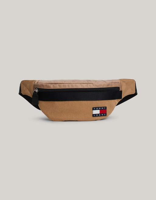 Tommy Jeans Essential Sac banane color block en velours cotele avec logo Multicolore ASOS