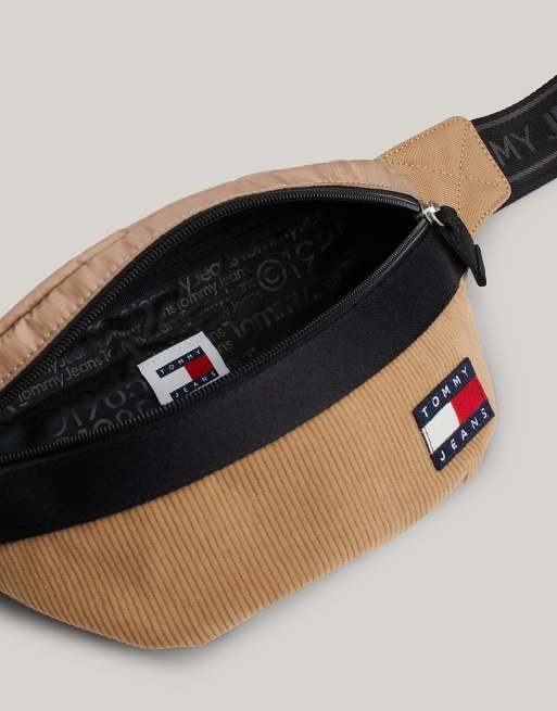 Tommy Jeans Essential Sac banane color block en velours cotele avec logo Multicolore ASOS