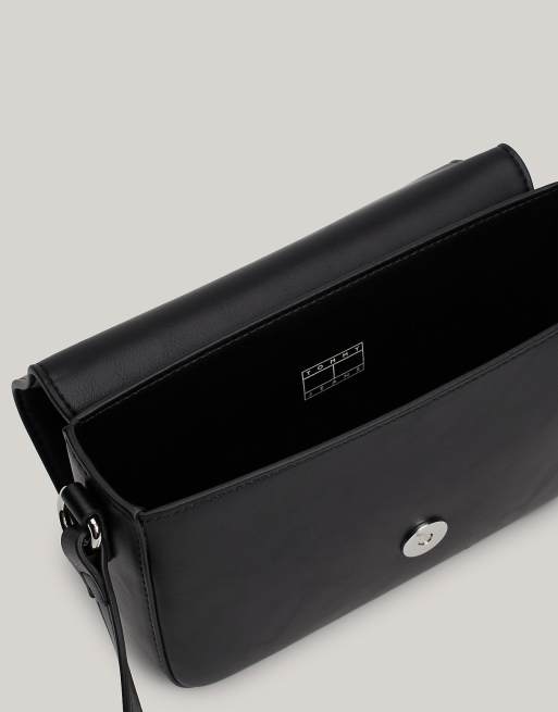 Tommy Jeans - Essential - Sac bandoulière avec logo et rabat supérieur - Noir, 2 de 4