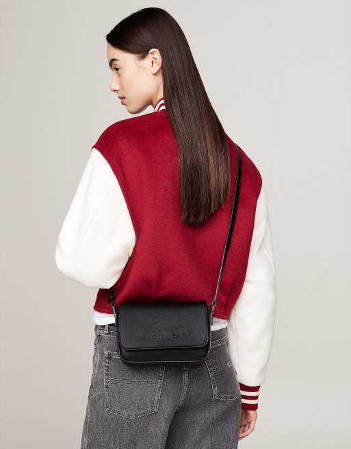 Tommy Jeans - Essential - Sac bandoulière avec logo et rabat supérieur - Noir, 3 de 4