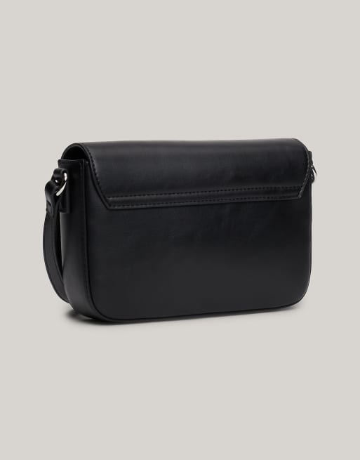 Tommy Jeans - Essential - Sac bandoulière avec logo et rabat supérieur - Noir, 4 de 4