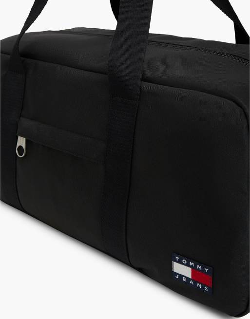 Tommy Jeans - Essential - Sac polochon à logo répété - Noir, 4 de 5