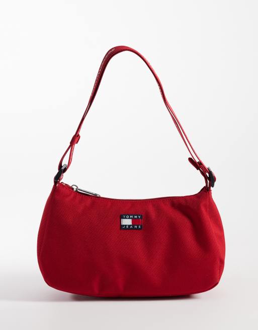 Tommy Jeans – Essential – Schultertasche für den Alltag in Rot