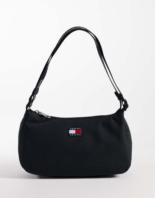 Tommy Jeans – Essential – Schultertasche für den Alltag in Schwarz