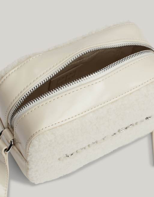 Tommy Jeans Essential Sherpa Camera Bag in White ASOS