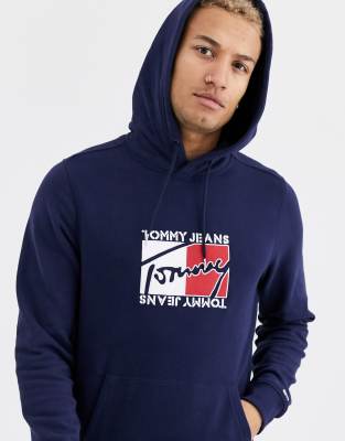 tommy jeans essential logo hoodie