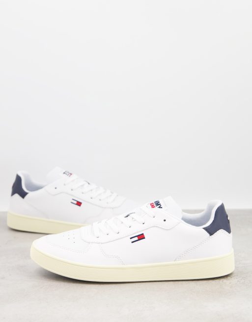 tommy jeans essential leather sneaker