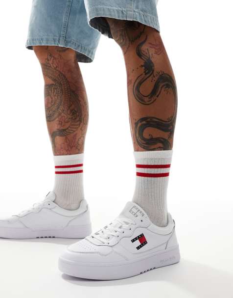 Tommy Jeans - Essential - Sneakers met cupzool in wit - view 1