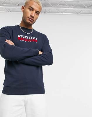 navy tommy jeans sweatshirt