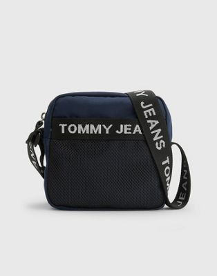 Tommy Jeans essential square reporter bag in navy