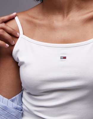 Tommy Jeans Essential Strappy Top In White