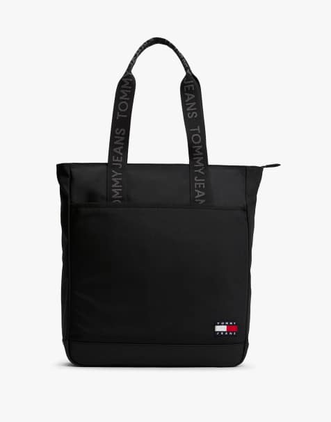 Tommy Jeans – Essential – Tragetasche in Schwarz mit Logoriemen - view 1