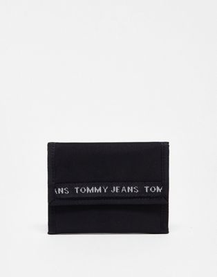 Tommy Jeans essential trifold wallet in black