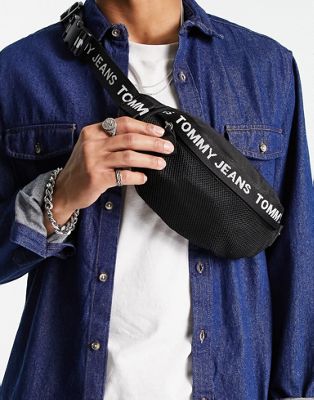 Tommy Jeans essential waist bag in black - ASOS Price Checker